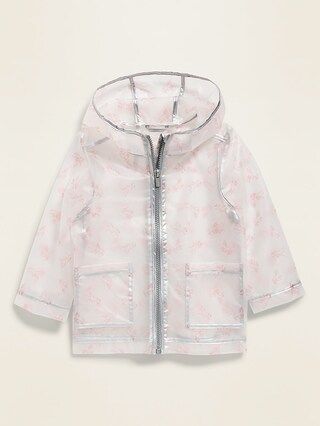 Translucent Unicorn-Print Hooded Rain Jacket for Toddler Girls | Old Navy (US)