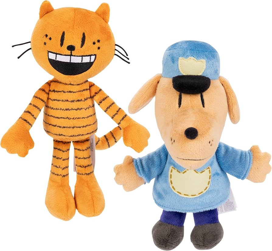 JAKKS Pacific Dog Man Movie Plush - Dog Man and Petey Plush 2-Pack, Collect All Dogman Plush, Bas... | Amazon (US)