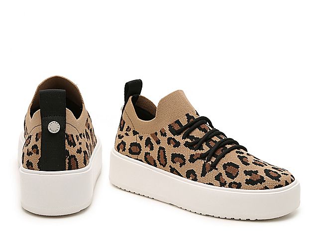 Steve Madden Brixie Platform Sneaker - Women's - Brown Leopard Print | DSW