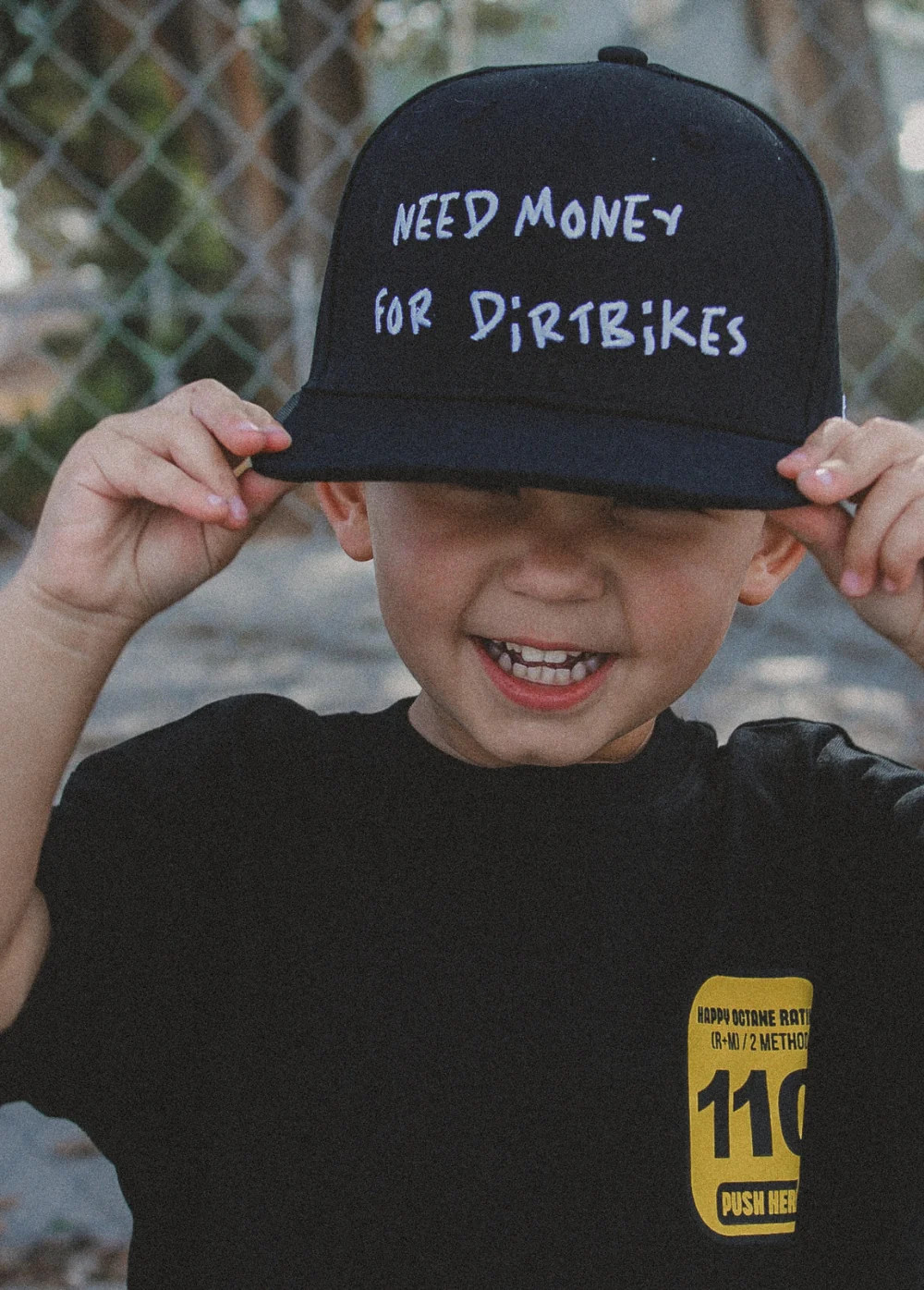 Need $ For Dirt Bikes Snapback Black | Little Trouble