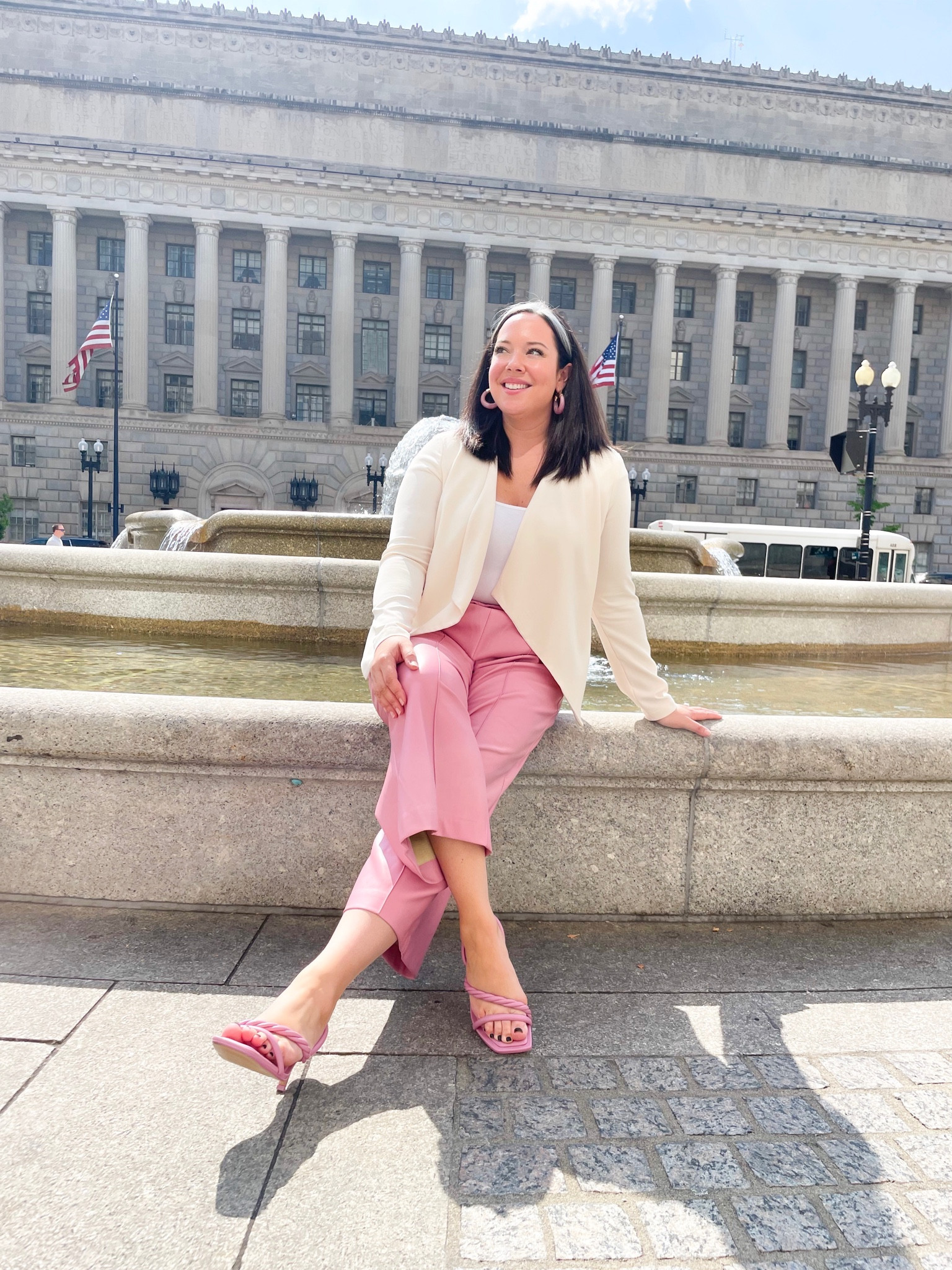 Workwear with pops of monochrome pinks | professional style | what to wear to a conference | working mom | work style 

#LTKstyletip #LTKshoecrush #LTKworkwear