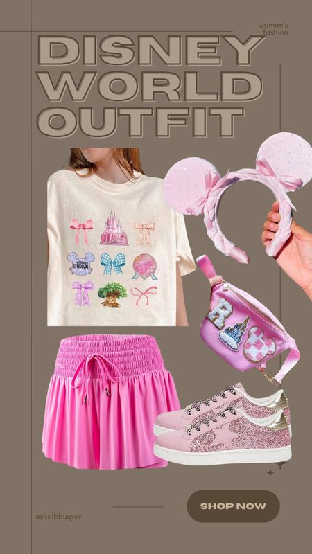 Coquette bows Disney Parks outfit for women 
Disney World outfitt

#LTKTravel #LTKStyleTip #LTKFindsUnder50