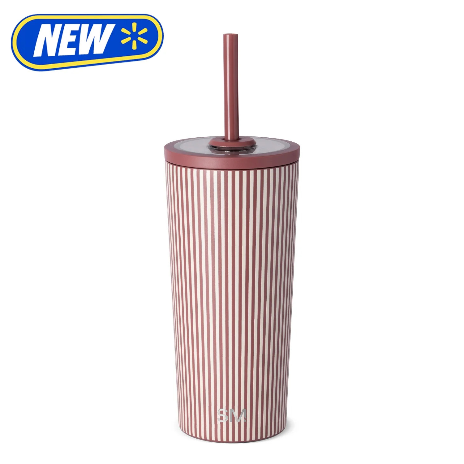 Simple Modern 20 fl oz Insulated Stainless Steel Classic Tumbler with Tritan Straw Lid|Sea Glass Sage and Cream Checkmate | Walmart (US)