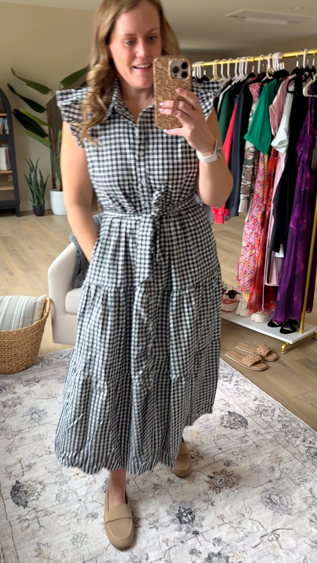 Amazon dress 
Amazon loafers 
Mom outfit 

#LTKMidsize #LTKmomlife #LTKOver40