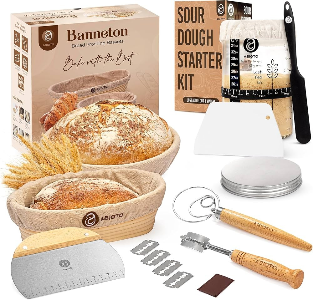 Sourdough Bread Baking Supplies and Starter Kit - Ultimate Bread Making and Sourdough Starter Kit... | Amazon (US)