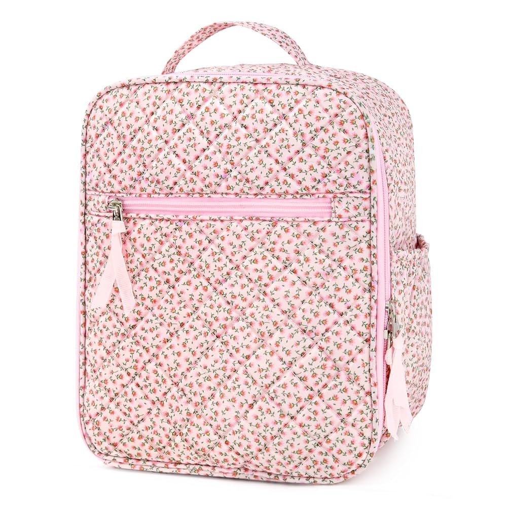 Aileam Lunch Box for Women Cute Lunch Bag Quilted Reusable Insulated Lunch Box Aesthetic Lunch To... | Amazon (US)