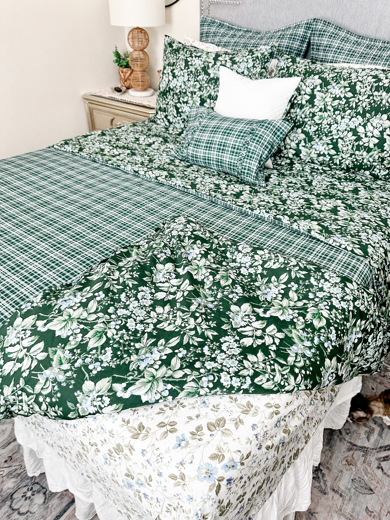 Laura Ashley bedding I have the duvet floral/plaid duvet set that comes with the euro shams and decorative pillow covers, then the velvet quilt set with some pillow covers also 

#lauraashley #bedding #bedroom #spring #duvetcover #velvetquukt #quilt #dexorativepillow #accentpillow #bedlayers #cozybedroom 

#LTKSeasonal #LTKhome #LTKstyletip
