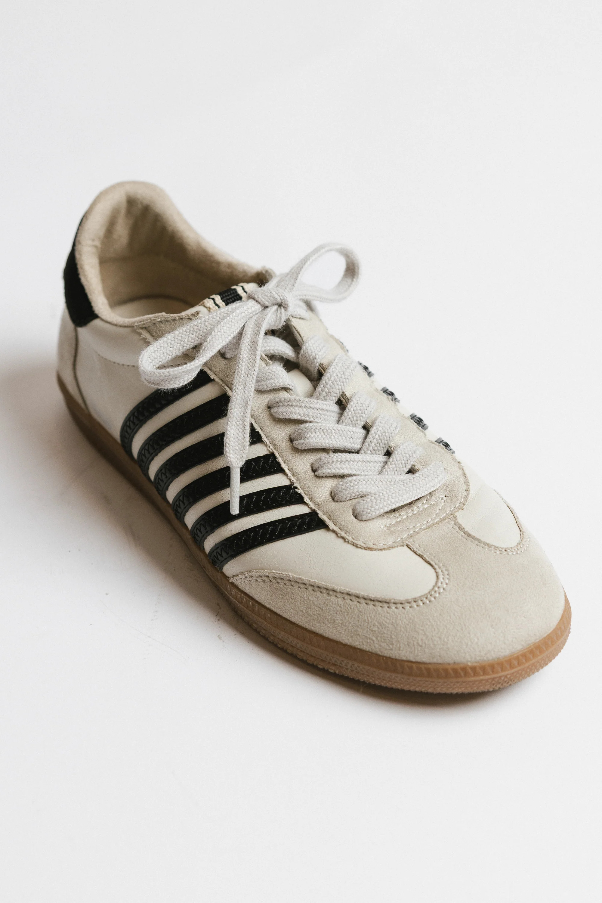 Stevie Striped Sneaker in Black | Böhme US