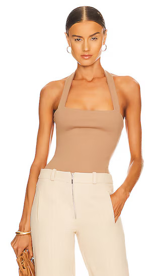 Reece Halter Bodysuit in Nude | Revolve Clothing (Global)