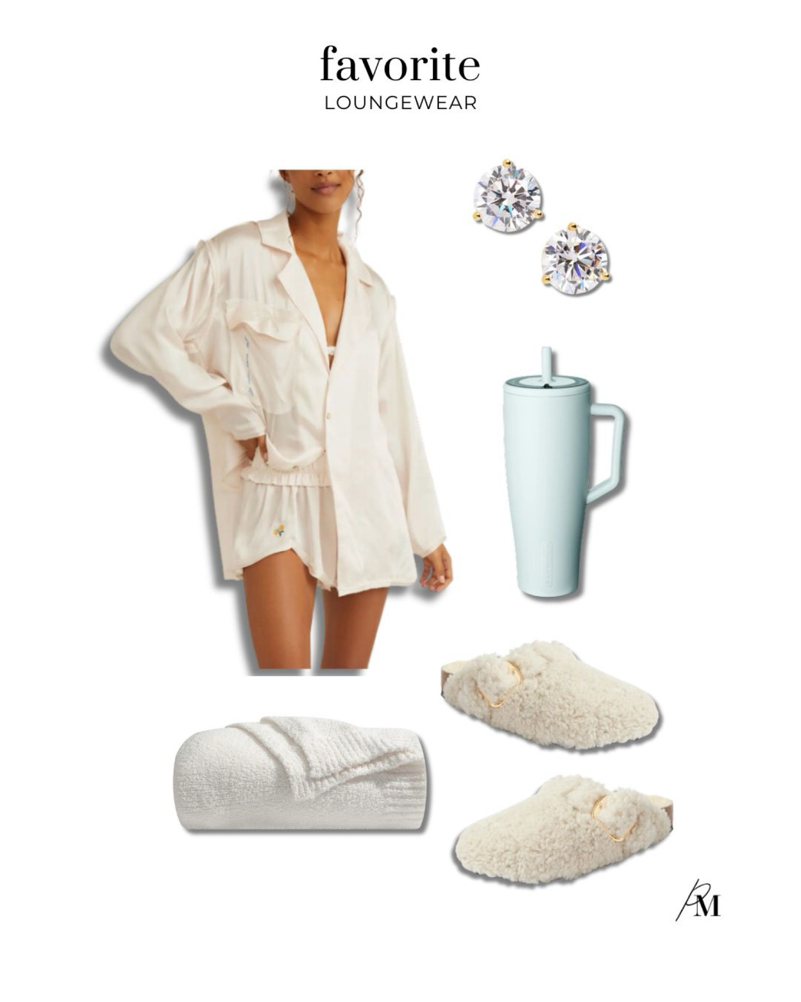 Currently loving loungewear. This Free People silk pajama set is so soft! Pair it with your favorite throw blanket for a cozy day in. 

#LTKSeasonal #LTKStyleTip #LTKBeauty