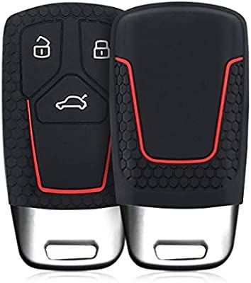 kwmobile Key Cover Compatible with Audi - Black/Red | Amazon (US)