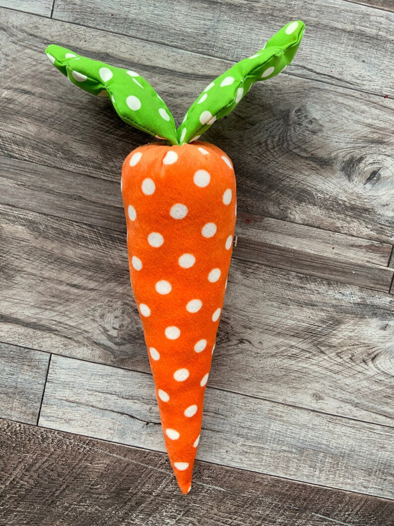 Carrot, Plush, Orange Polkadot, Plush Carrot, 17 H X 3.5 DIA - Etsy | Etsy (US)
