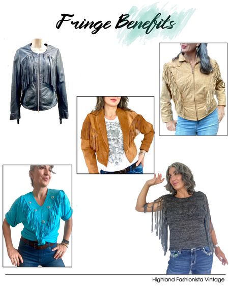 #Fringe is truly one of my favorite #Western inspired style elements, and when it’s #Vintage you’ll have a one of a kind piece! All outerwear currently 25% off, button downs 15%off, and final sale items 50% off! #WesternFashion #VintageLeatherJacket

#LTKFind #LTKsalealert #LTKstyletip
