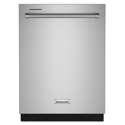 KitchenAid  47-Decibel Top Control 24-in Built-In Dishwasher (Stainless Steel with Printshield) ... | Lowe's