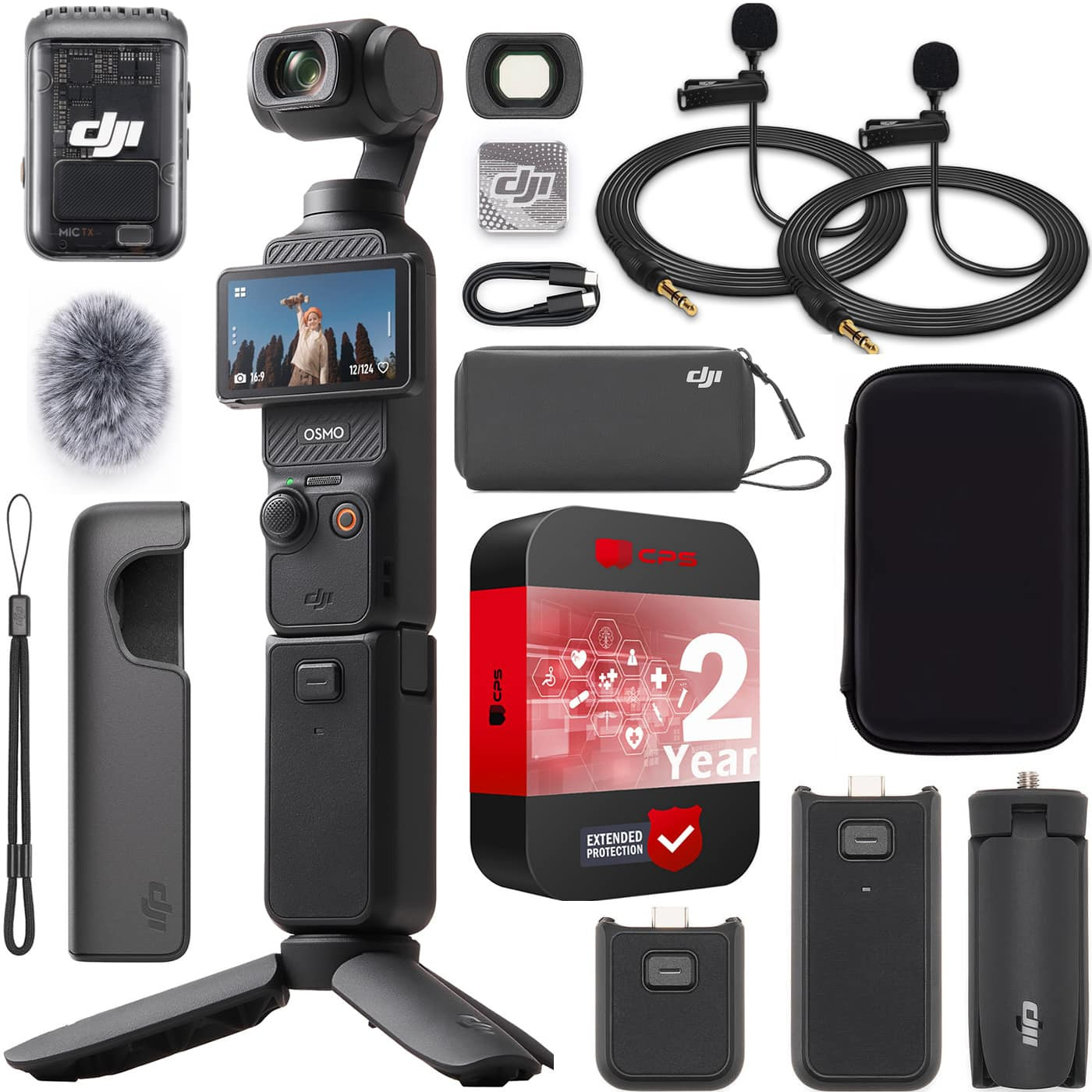 Bundle - DJI - Osmo Pocket 3 Creator Combo 3-Axis Stabilized 4K Gimbal Camera + Accessory & Extended Warranty Pro | Best Buy U.S.