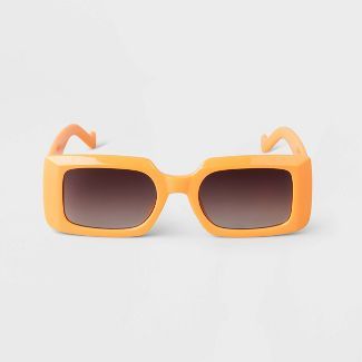 Women's Plastic Rectangle Sunglasses - A New Day™ | Target