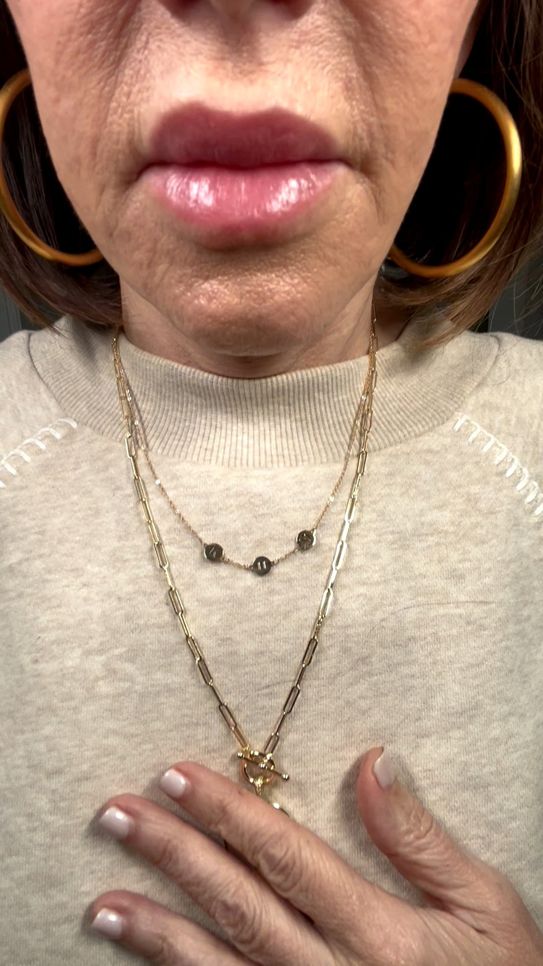 gold jewelry, gold necklace, gold hoops 

#LTKSeasonal #LTKOver40 #LTKGiftGuide