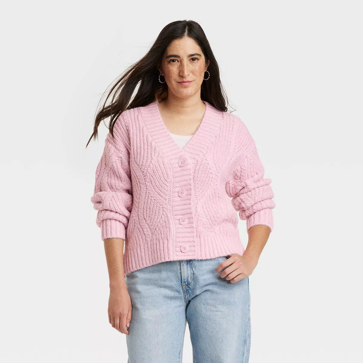 Women's Cable Lurex Cardigan - Universal Thread™ | Target