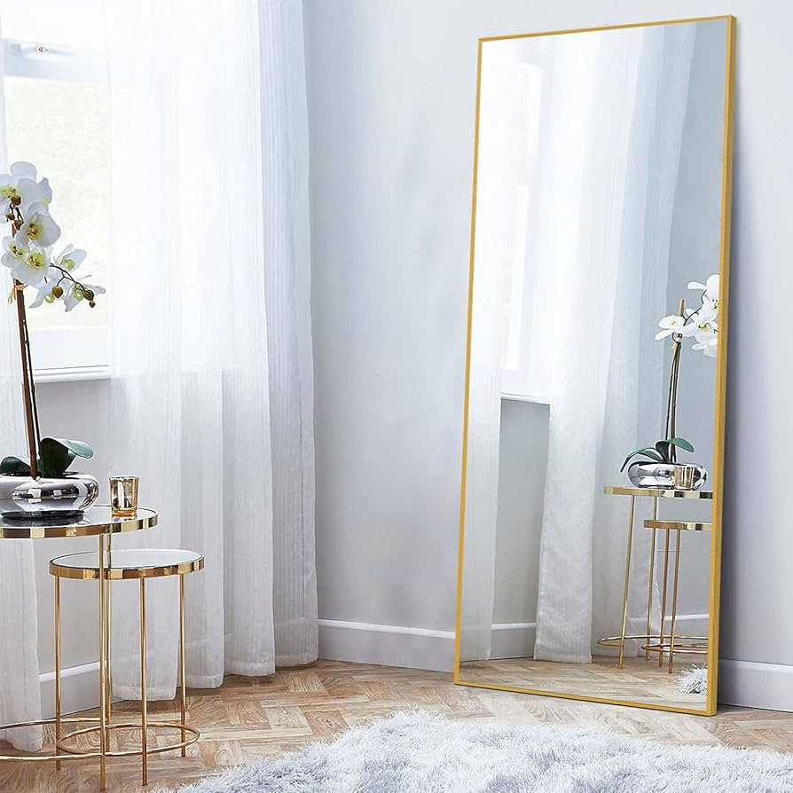 NEUTYPECHIC 63"x20" Mirror Full Length Wall Mirror Floor & Full Length Mirrors for Wall Decor Liv... | Amazon (US)