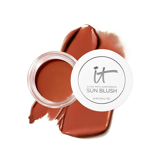 IT Cosmetics Glow with Confidence Sun Cream Blush - Blendable & Buildable Blush + Bronzer for a P... | Amazon (US)