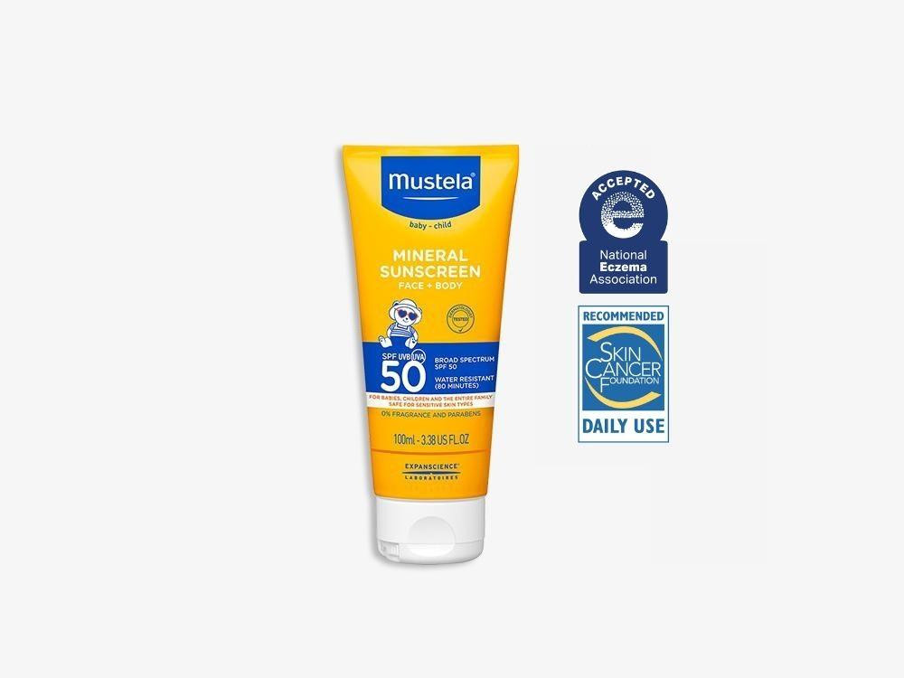 SPF 50 Mineral Sunscreen Lotion | Mustela