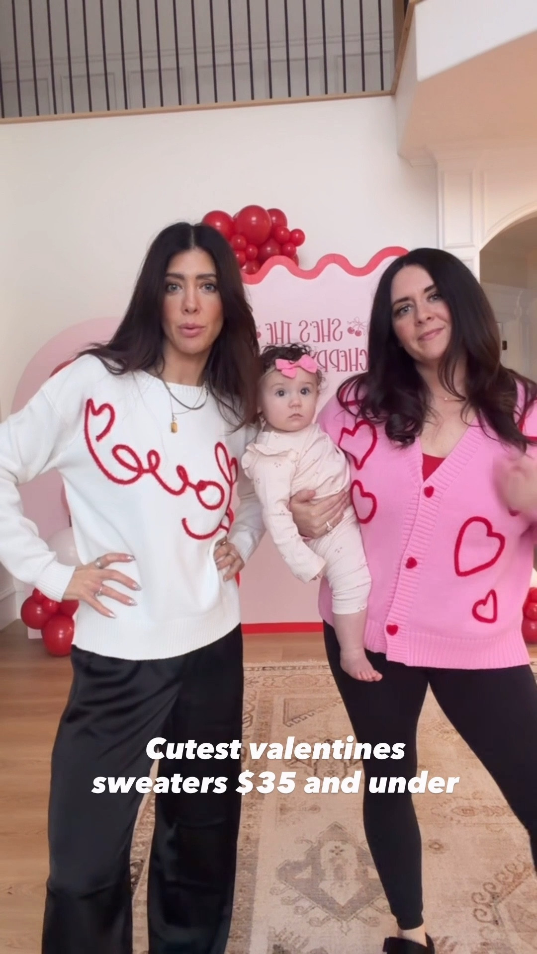 They both run tts! I have the size xs and my sister size medium! #valentines 

#LTKootd #LTKFindsUnder50 #LTKSeasonal