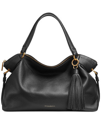 Glenwood Top Handle Leather Satchel with Tassel Detail | Macy's