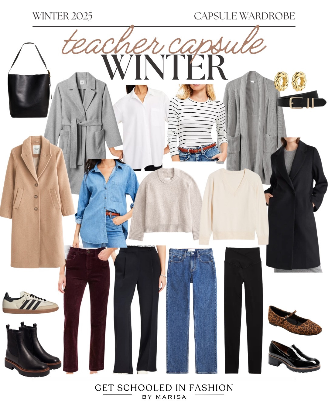 Winter capsule wardrobe for teachers featuring versatile layers, cozy knits, and comfortable staples perfect for the classroom and beyond. Build a wardrobe that works as hard as you do this season.

#LTKFindsUnder100 #LTKSeasonal #LTKStyleTip