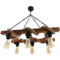 Patio Wooden Staircase Pendant Light, Wood Chandeliers For Porch, Kitchen Light, Rustic Stair Chandelier, Retro Farm Home Lighting | Etsy (US)