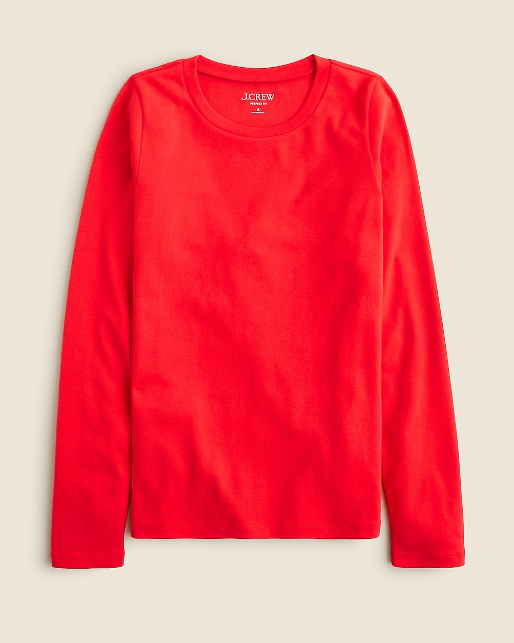 Perfect-fit long-sleeve crewneck T-shirt | J. Crew US
