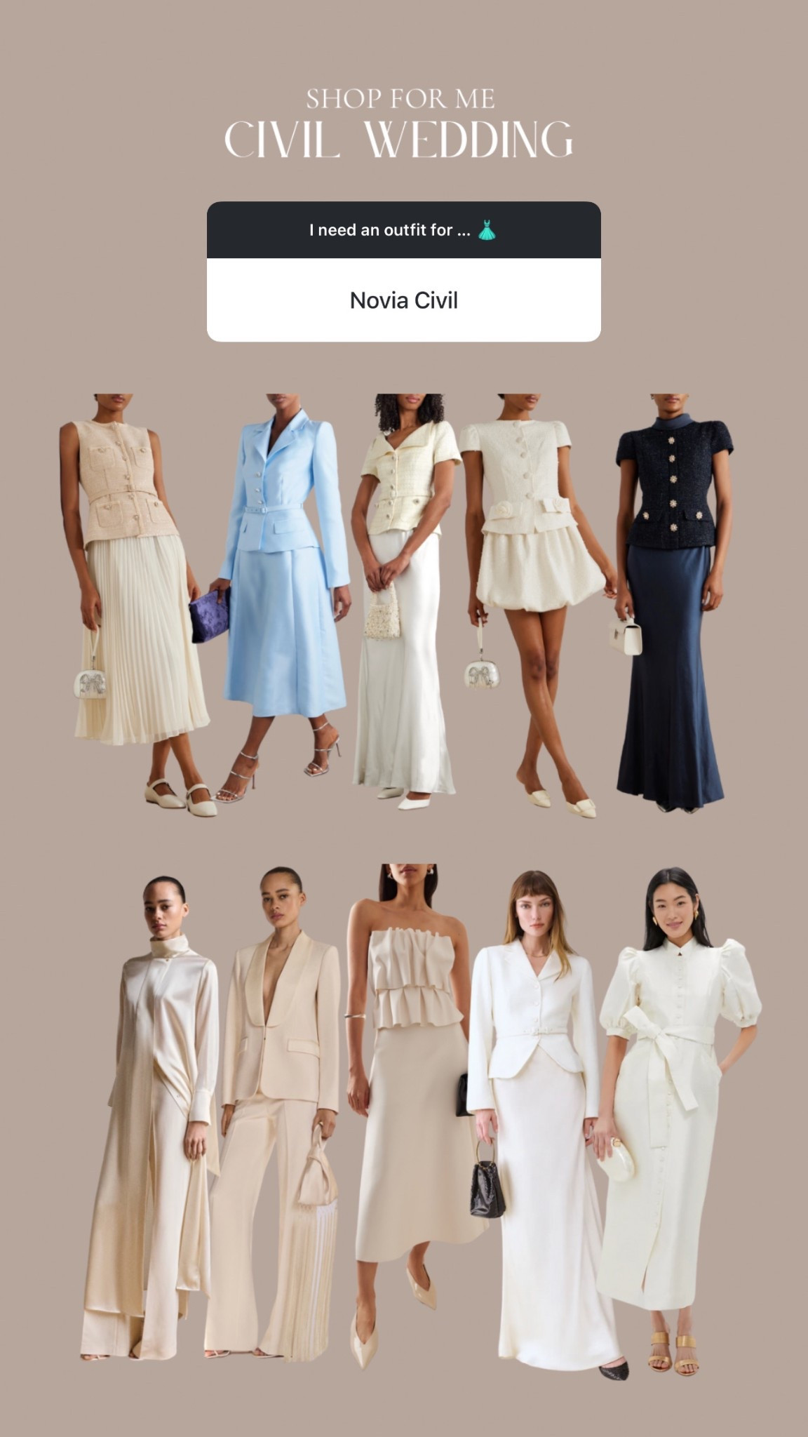 Elegant style for bride or guest of a civil wedding ✨🫰🏼

#LTKWedding #LTKParties #LTKFestival