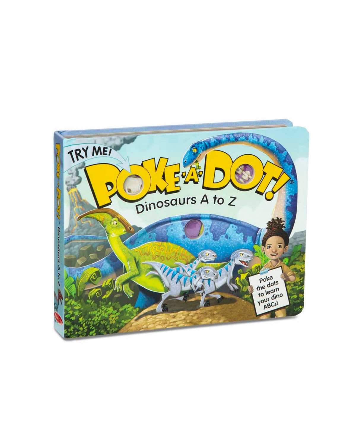 Melissa Doug Children's Book - Poke-a-Dot: Dinosaurs A to Z Board Book with Buttons to Pop | Macy's