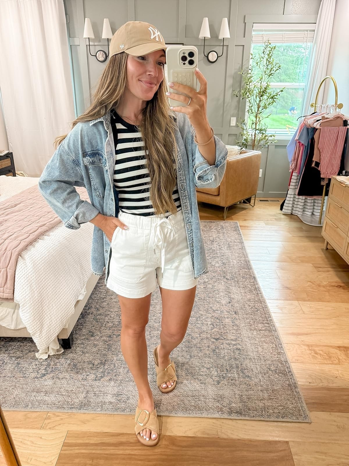 Mom outfit you NEED! Loving this denim shacket for transitioning into fall looks! Amazon fashion, mom outfit.

#LTKSeasonal #LTKStyleTip #LTKFindsUnder50