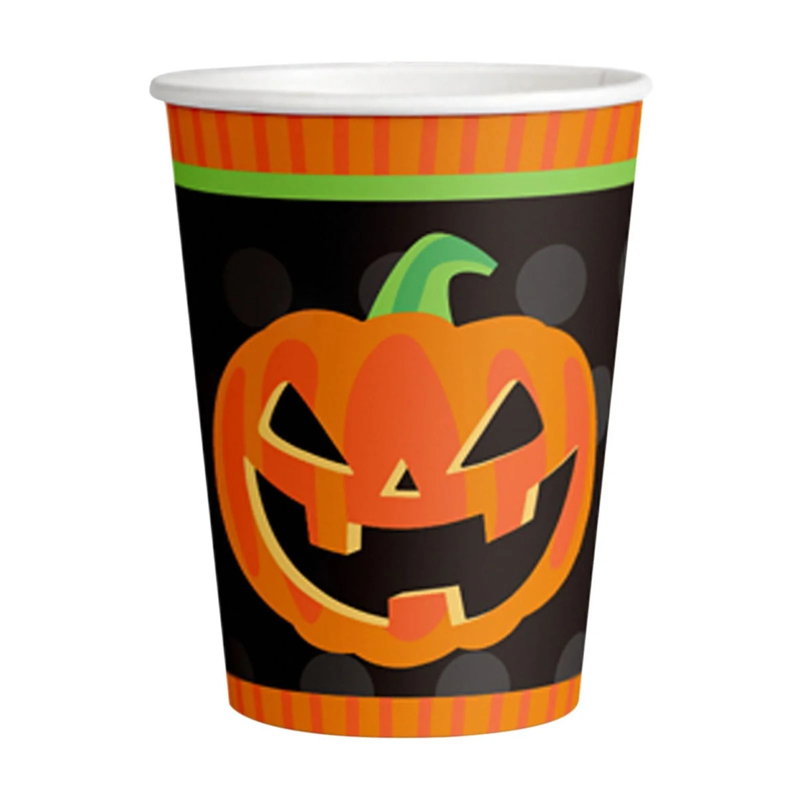 Nmdmisc Halloween New Disposable Paper Tableware 10 Cup Disposable Pumpkin Paper Cup | Walmart (US)