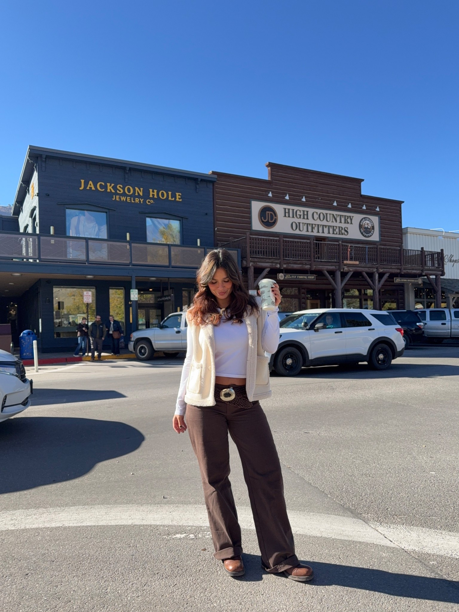 Town outfit for Jackson Hole