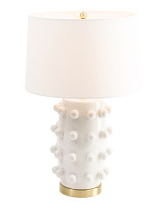 26in Dot Ceramic Textured Table Lamp | Marshalls