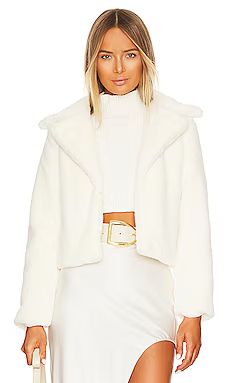 MORE TO COME Payton Faux Fur Jacket in Ivory from Revolve.com | Revolve Clothing (Global)
