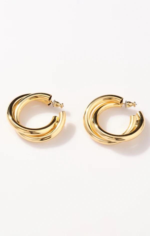 Faithy Jewels Gaby Twist Hoop Earrings | Show Me Your Mumu