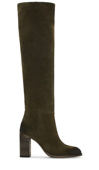 Dakota Tall Boot in Moss Stone | Revolve Clothing (Global)