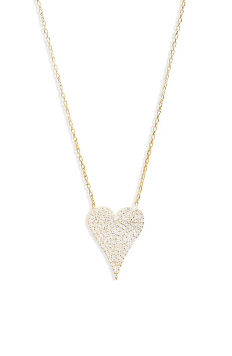 SHYMI Small Pavé Heart Pendant Necklace | Nordstrom | Nordstrom