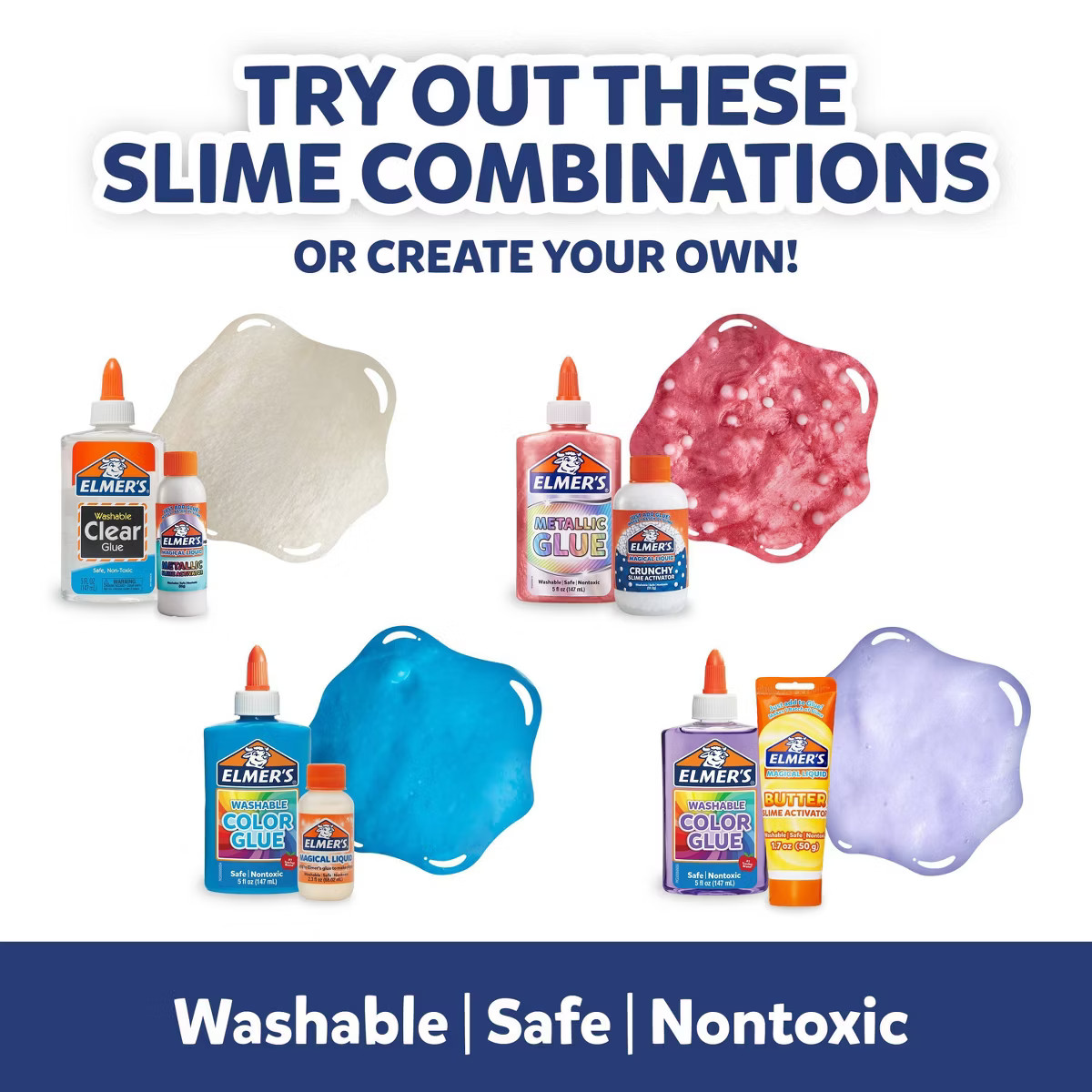 Elmer's Ocean Dive Slime Kit 9ct | Target