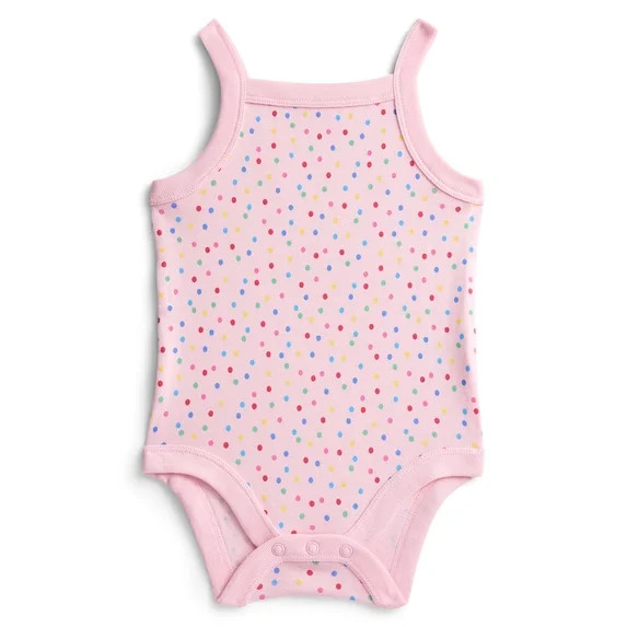 Wonder Nation Baby Girls' Tank Bodysuit, Sizes 0M-24M | Walmart (US)