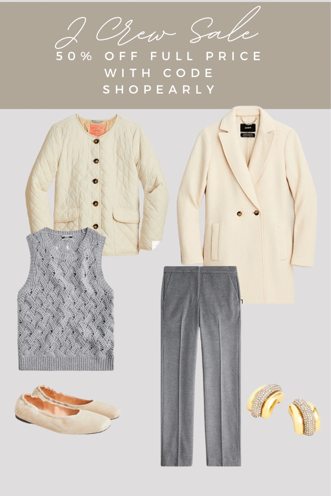 J Crew sale, 50% off with code SHOPEARLY. Winter jackets and holiday outfits for your holiday party. Winter wear, sweaters, jackets, peacoats #winterwear #holidayoutfits #sweaters #thanskgivingoutfit #holidayparty

#LTKHoliday #LTKsalealert #LTKSeasonal