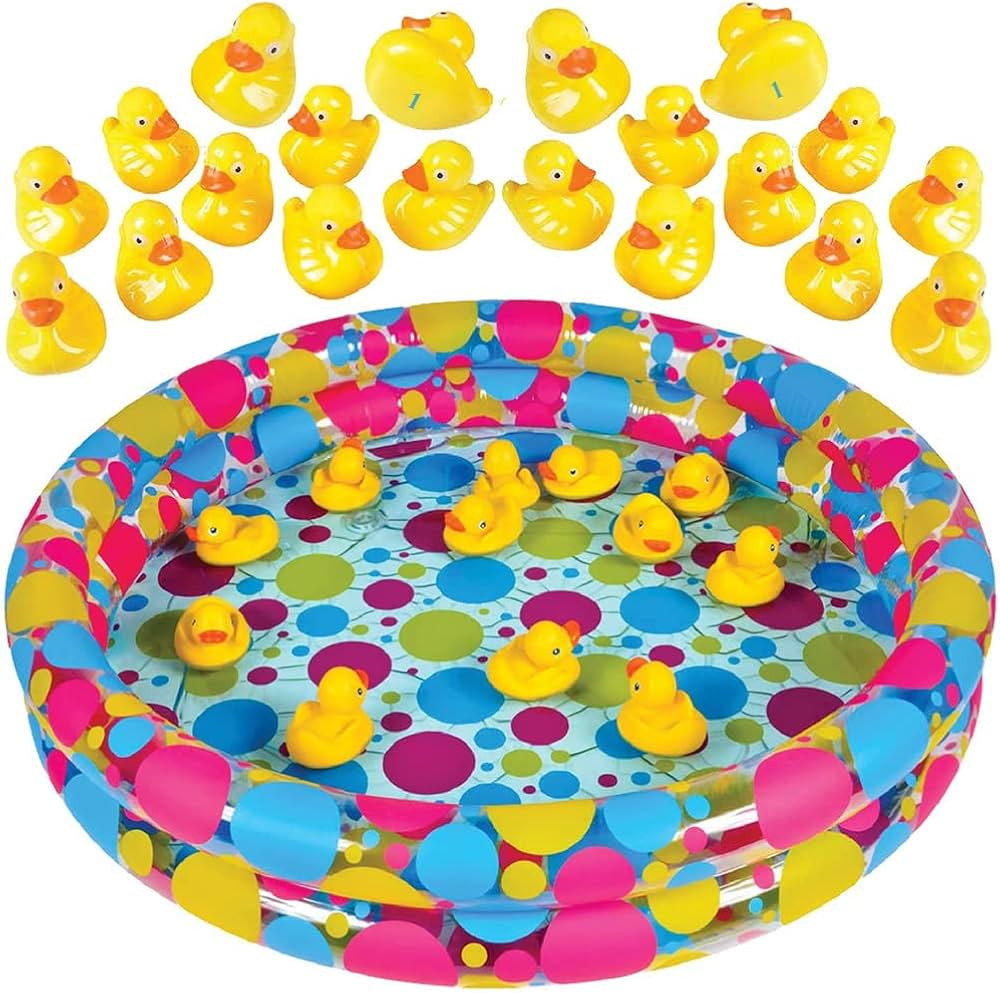 Duck Pond Matching Game for Kids by GAMIE - Includes 20 Plastic Ducks with Numbers and 3’ x 6... | Amazon (US)