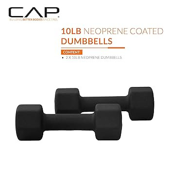 CAP Barbell Neoprene Dumbbell Weights Pairs & Sets | Multiple Colors | Amazon (US)