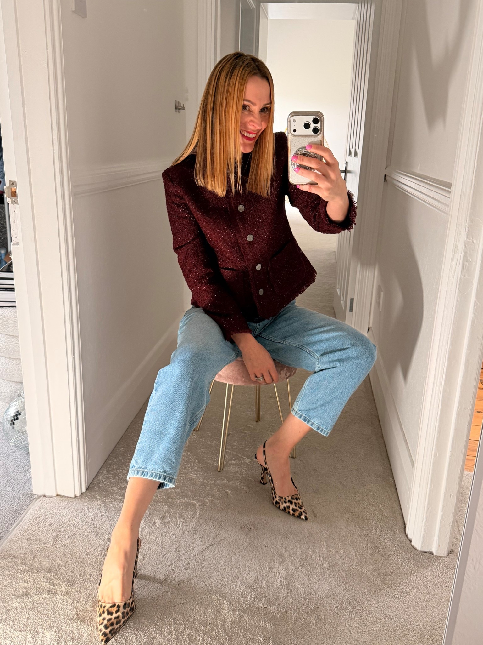 Saint + Sofia classic pieces 
boucle jacket and jeans 

#styleup #fashionstylist 

#LTKFashionMonth #LTKjeans #LTKuk