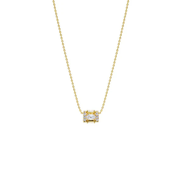Baguette Roller Charm Necklace | Adina Eden