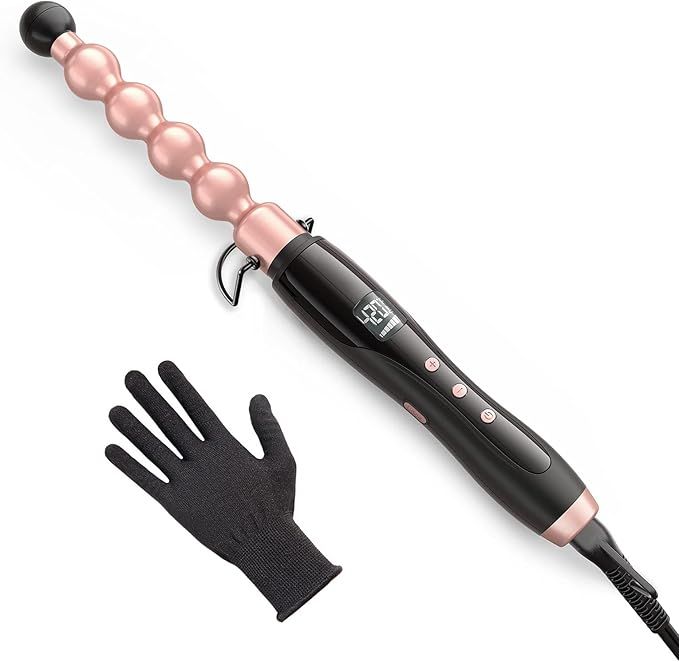 Bubble Wand Curling Iron Professional Bubble Curling Wand for Short & Long Hair, Ceramic Bubble W... | Amazon (US)