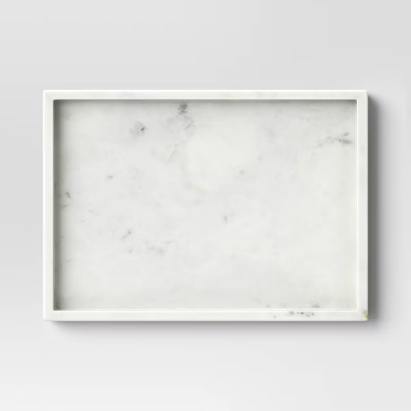 Rectangle Marble Tray White - Threshold™ | Target