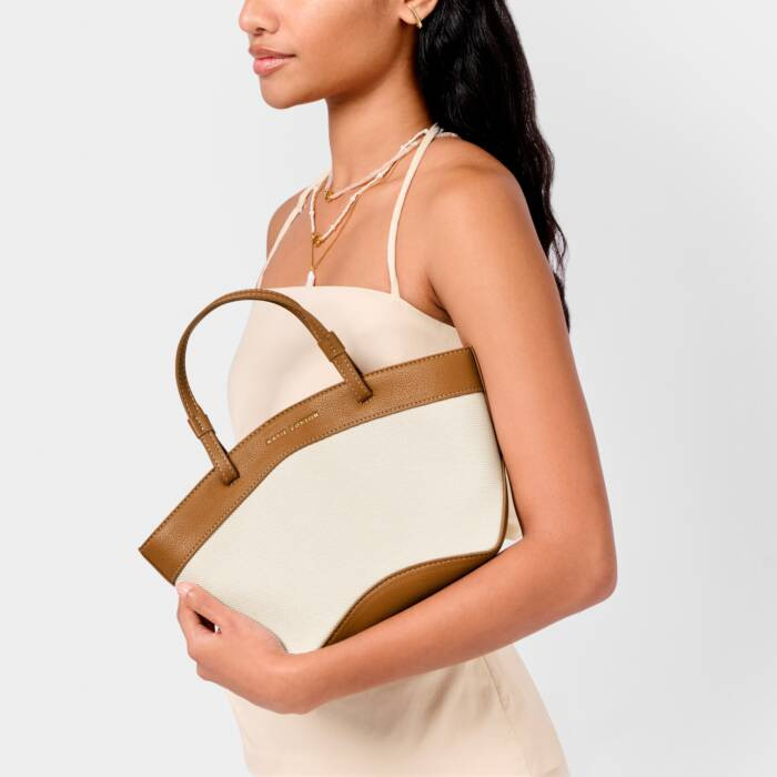 Siena Canvas Mini Tote in Cognac | Katie Loxton Ltd. (UK)